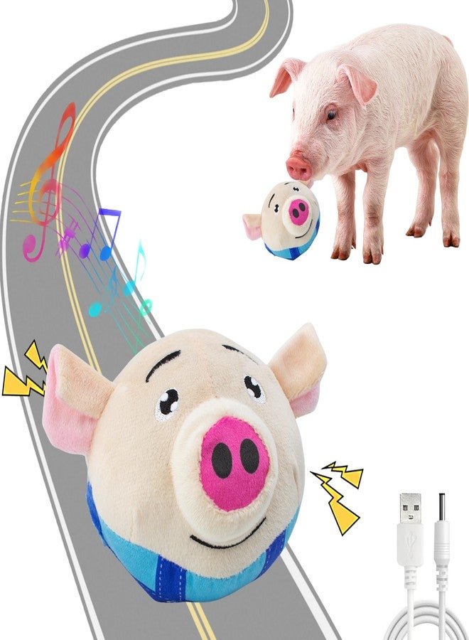 OOXYG Interactive Toy for Mini Pig - Pigs Toy, Bouncing Toy Ball with Music and Recording for Mini Pigs, Pet Pig Supplies, Moving Ball Chew Toys for Pig to Keep Them Busy for Boredom - Image 2